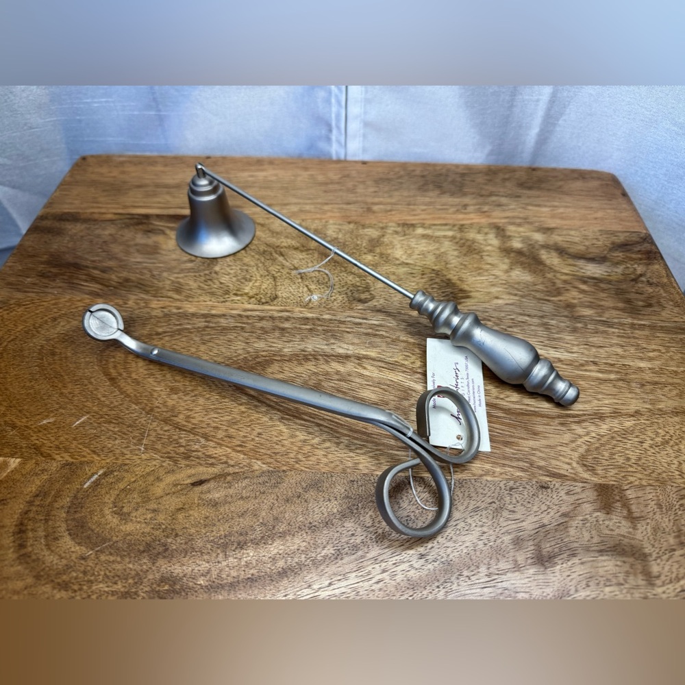 Silver Candle Snuffer Set